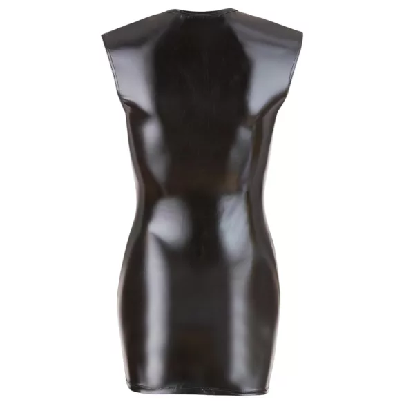 Cottelli - robe moulante sans manches brillante - noir - XL