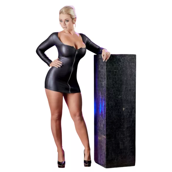 Cottelli - robe de soirée femme - fermeture éclair strass - noir