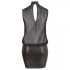 Cottelli - robe grande taille transparente - chiffon brillant noir