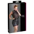 Cottelli - robe grande taille transparente - chiffon brillant noir - 2XL
