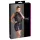 Cottelli - robe grande taille transparente - chiffon brillant noir - 3XL