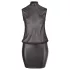 Cottelli - robe grande taille transparente - chiffon brillant noir - 4XL