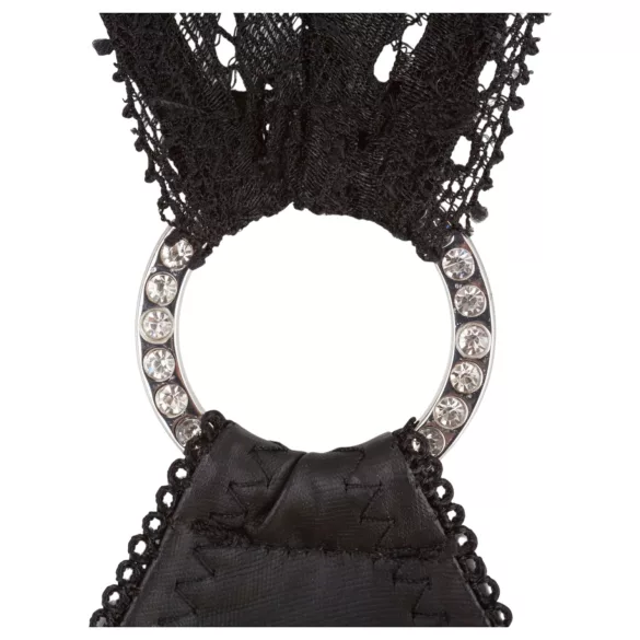 Abierta Fina - robe courte sexy - effet brillant - noir