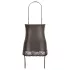 Abierta Fina - robe courte sexy - effet brillant - noir