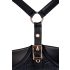 Abierta Fina - Robe satinée avec soutien-gorge (noir) - 85B/L