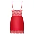 Obsessive Lovica - nuisette en dentelle avec string - rouge - L/XL