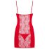 Obsessive Heartina - nuisette et string - rouge - L/XL