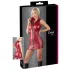 Cottelli Party - robe moulante zippée sans manches brillante - rouge - XL