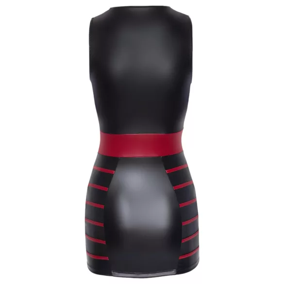 Cottelli Party - Robe moulante rayée (noir-rouge)