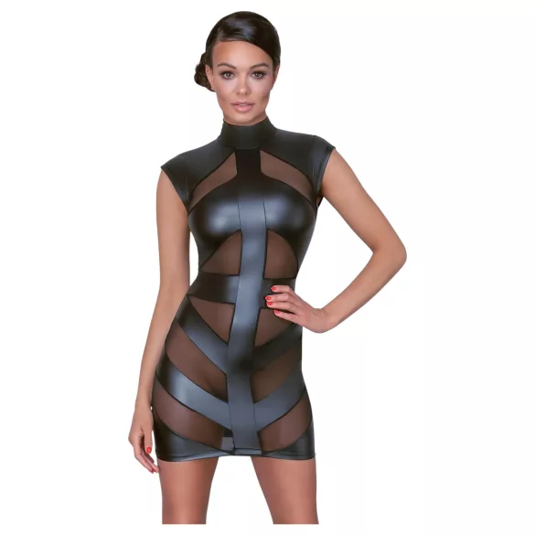 Cottelli - robe moulante brillante - noir