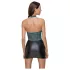 Cottelli - robe brillante en dentelle avec laçage (noir-vert) - M