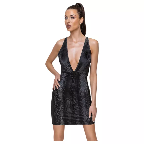 Cottelli Party - Robe serpent noire - M