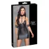 Cottelli Bondage - robe mini brillante à col tour de cou - noir