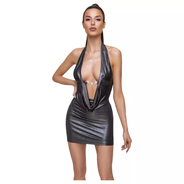 Cottelli Party - robe tour de cou sexy - argent - M