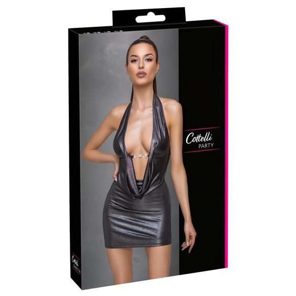 Cottelli Party - robe tour de cou sexy - argent - XL