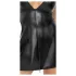 Noir - robe courte moulante effet serpent - noir