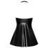 Noir - robe courte moulante effet serpent - noir