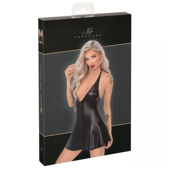 Noir - robe courte moulante effet serpent - noir - XL