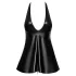 Noir - robe courte moulante effet serpent - noir - XL