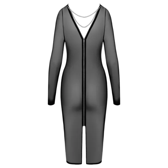 Cottelli Party - robe transparente avec fermeture éclair - noir - M