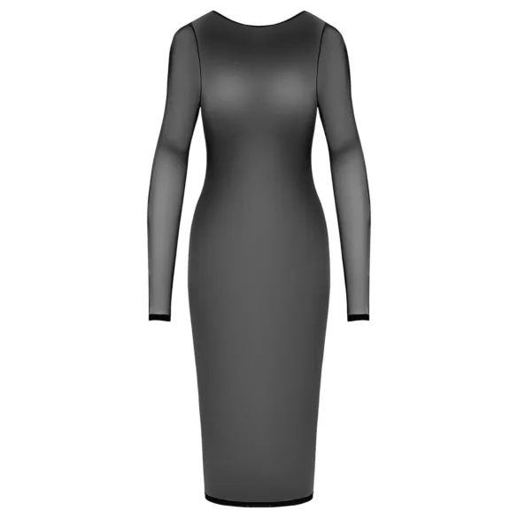 Cottelli Party - robe transparente avec fermeture éclair - noir - L