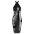 Noir - Robe brillante à col halter (noir) - L