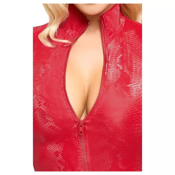 Cottelli - robe courte effet serpent - rouge - M