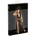 Noir - robe maxi transparente motif floral (noir) - L