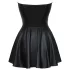 Cottelli - robe courte brillante - jupe plissée - noir
