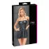 Cottelli - robe courte brillante - jupe plissée - noir
