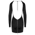 Cottelli - robe mini dos nu - noire