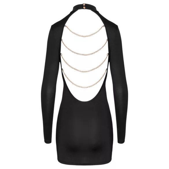 Cottelli - robe mini dos nu chaîne - noir