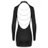 Cottelli - robe mini dos nu chaîne - noir - M
