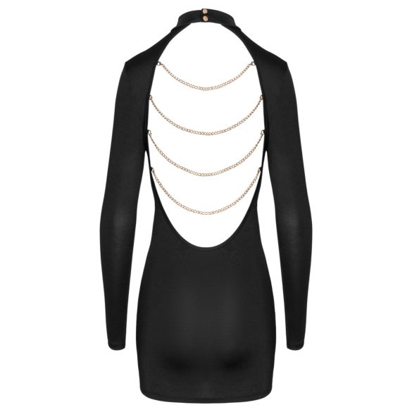 Cottelli - robe mini dos nu chaîne - noir - L