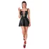 Noir - minirobe noire à lacets devant - M