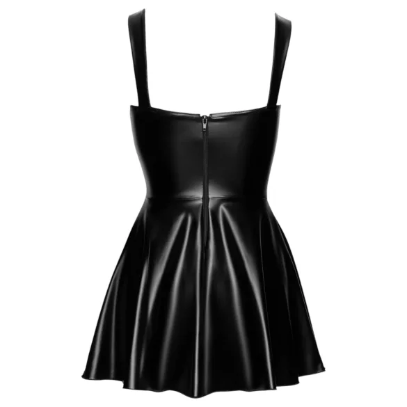 Noir - minirobe noire à lacets devant - M