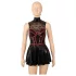 Cottelli - mini-robe en dentelle façon corset (noir) - M