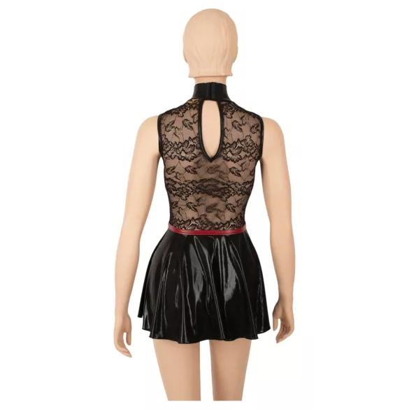 Cottelli - mini-robe en dentelle façon corset (noir) - M