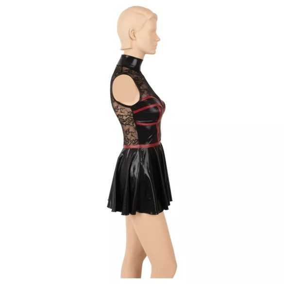 Cottelli - mini-robe en dentelle façon corset (noir) - M