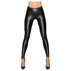 Noir - legging moulant brillant - noir - M