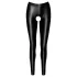 Noir - leggings ouverts brillants (noir)