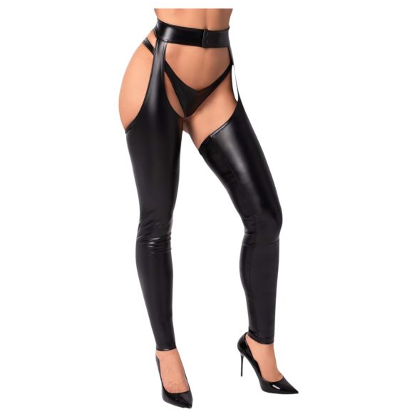 Noir - collants brillants - chaps (noir) - L