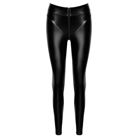 Noir - legging long brillant - noir