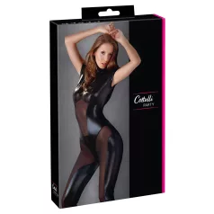   Cottelli - Combinaison courte brillante - manches courtes - noir - S