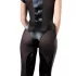 Cottelli - Combinaison courte brillante - manches courtes - noir - XL