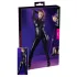 Cottelli - combinaison moulante brillante manches longues - noir - S