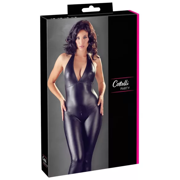Cottelli Party - combinaison moulante brillante - noir - M