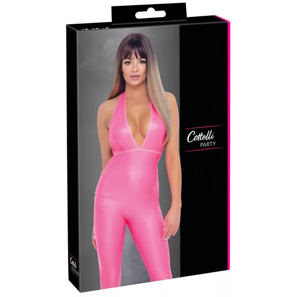 Cottelli Party - pink combinaison dos nu - L