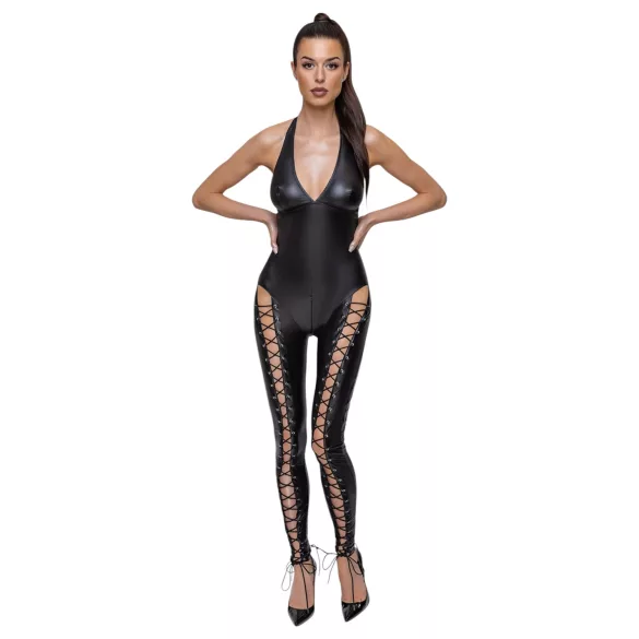 Cottelli Party - Combinaison corset à col (noir)