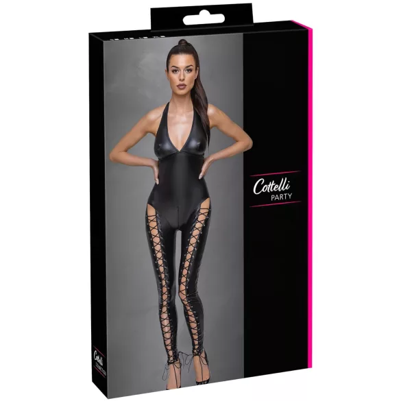 Cottelli Party - Combinaison corset à col (noir) - M